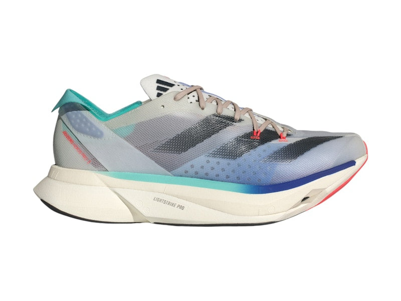 adidas Adizero Adios Pro 3 Off White Aurora Ink Flash Aqua (Women's)