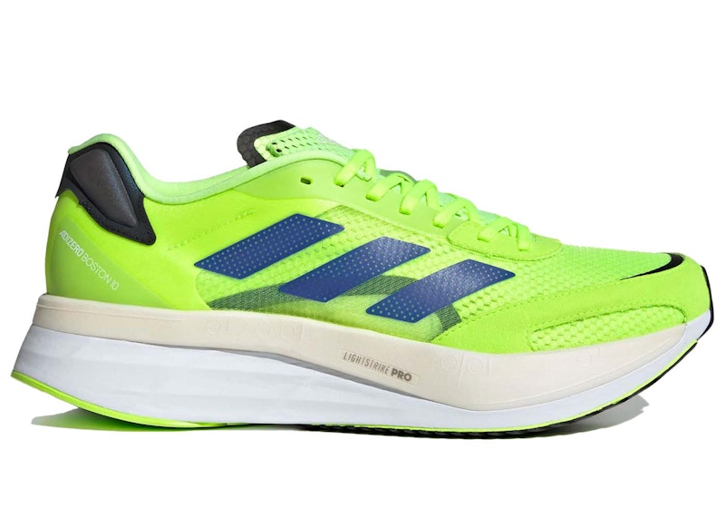 adidas Adizero Boston 10 Signal Green Sonic Ink