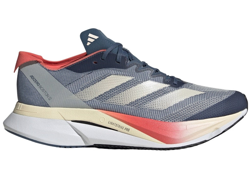 adidas Adizero Boston 12 Boston Marathon Preloved Ink Wonder White Preloved Scarlet