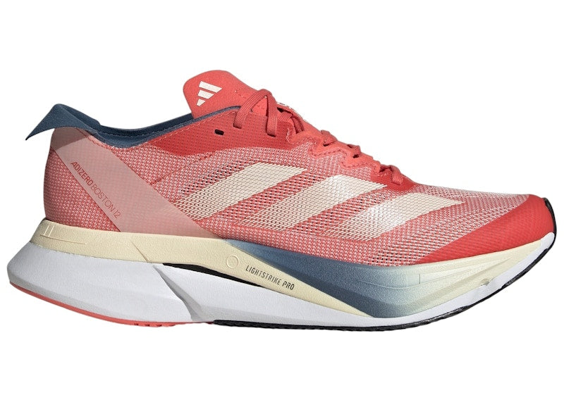 adidas Adizero Boston 12 Boston Marathon Preloved Scarlet Wonder White Preloved Ink (Women's)