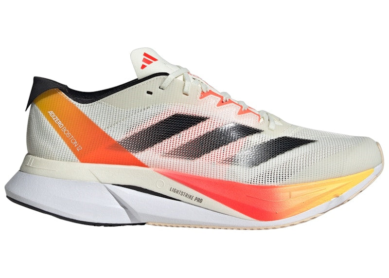 adidas Adizero Boston 12 Ivory Core Black Solar Red