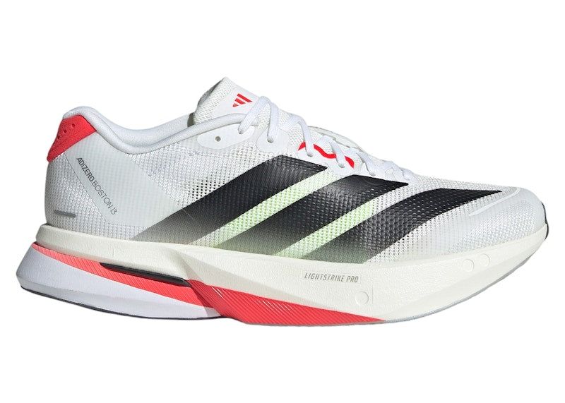 adidas Adizero Boston 13 Cloud White Core Black Lucid Red (Women's)
