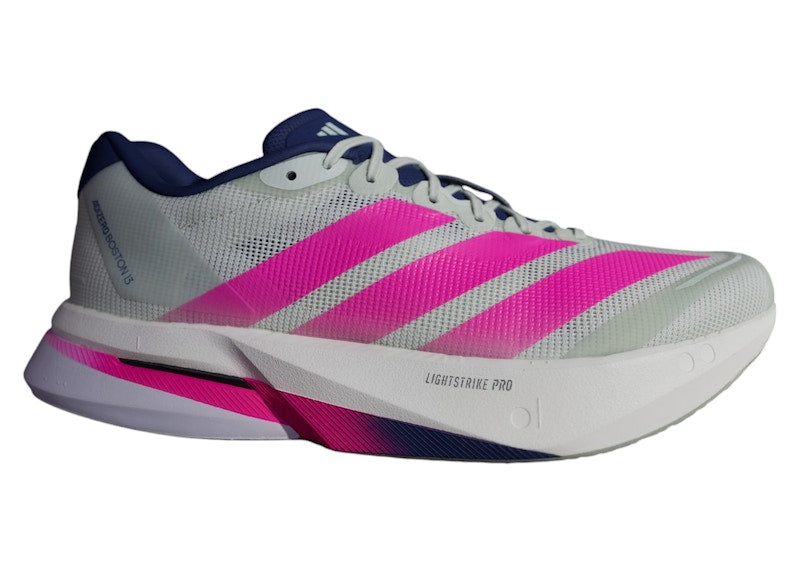 adidas Adizero Boston 13 Linen Green Shock Pink