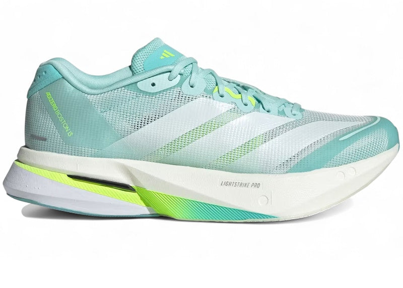 adidas Adizero Boston 13 Semi Flash Aqua Zero Metalic Lucid Lemon (Women's)
