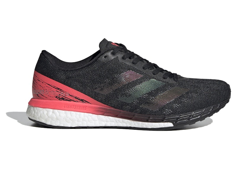 adidas Adizero Boston 9 Black Signal Pink (Women's)