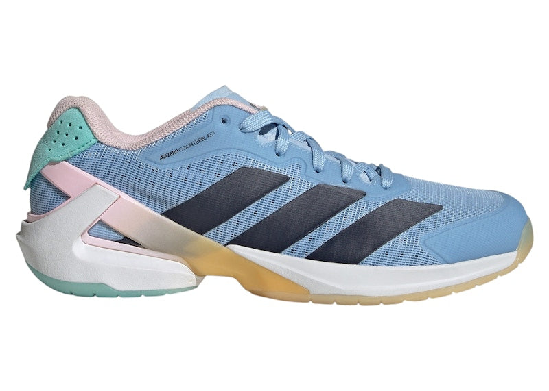 adidas Adizero Counterblast Indoor Glow Blue Shadow Navy Clear Pink (Women's)