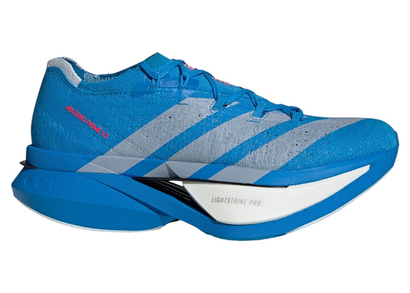 adidas Adizero Prime X3 Strung Ekiden Solar Blue Silver