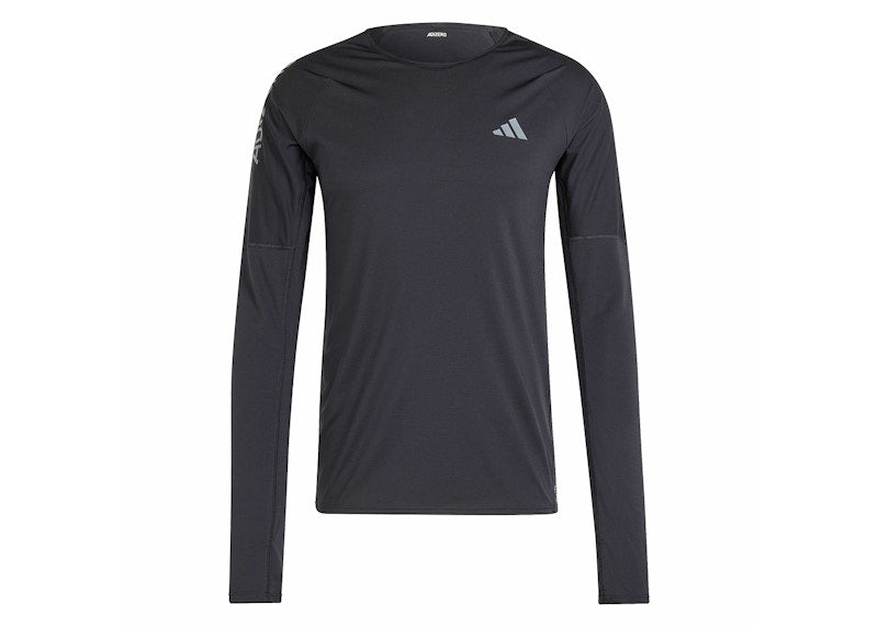 adidas Adizero Running Long Sleeve Tee Black/Grey Six