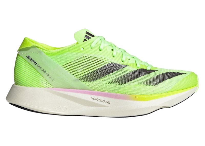 adidas Adizero Takumi Sen 10 Green Spark Aurora Met. Lucid Lemon (Women's)