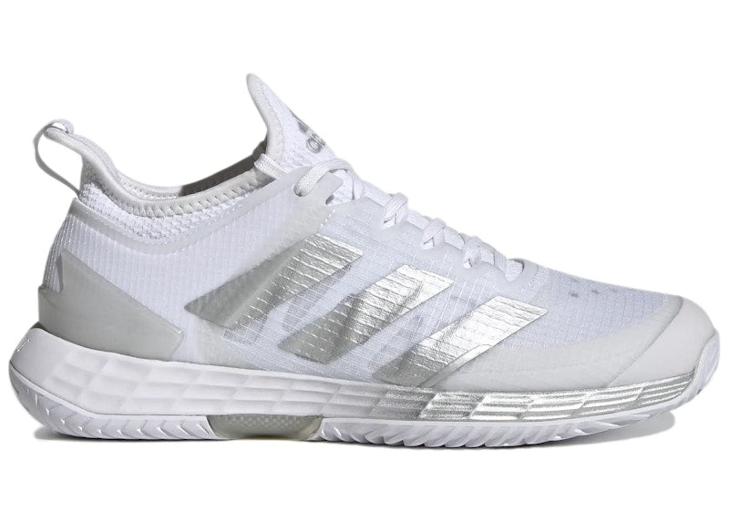 adidas Adizero Ubersonic 4 White Silver Metallic (Women's)