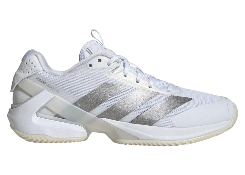 adidas Adizero Ubersonic 5 Clay Cloud White Silver Metallic (Women's)