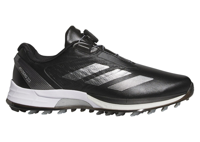 adidas Adizero ZG Lo BOA Spikeless Golf Black Silver Metallic