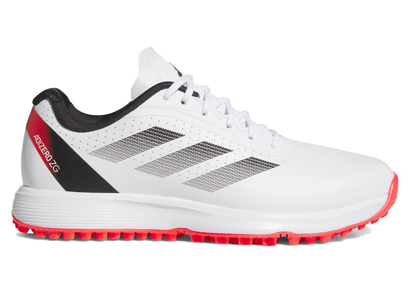 adidas Adizero ZG Spikeless Golf Cloud White Core Black Lucid Red (GS)