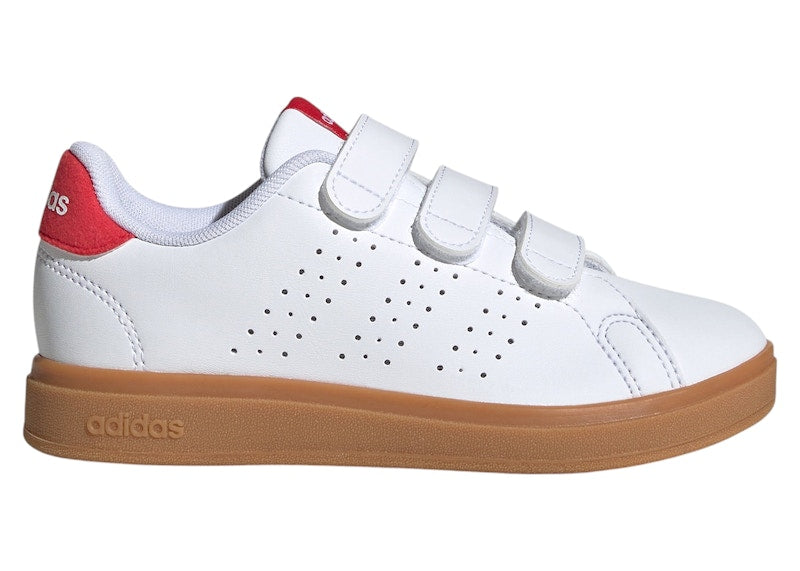 adidas Advantage Base 2.0 Cloud White Pure Ruby Gum (PS)