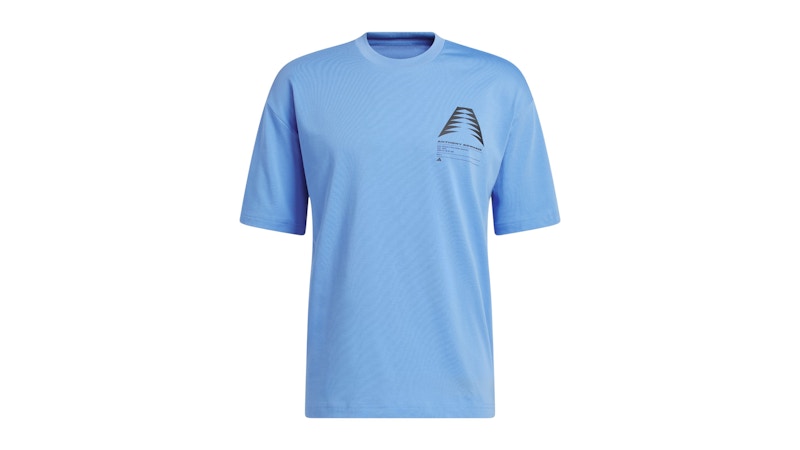adidas Ae GFX Schematic T-Shirt Blue Fusion