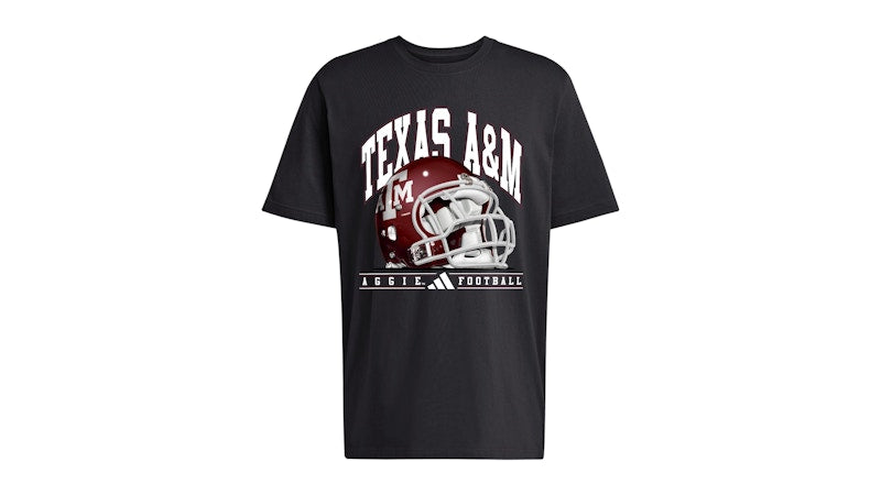adidas Aggies Mens House Of Blanks T-Shirt Texas A&M Black