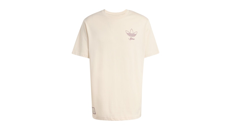 adidas Ajax Amsterdam Terrace Icons Graphic T-Shirt Halo Ivory