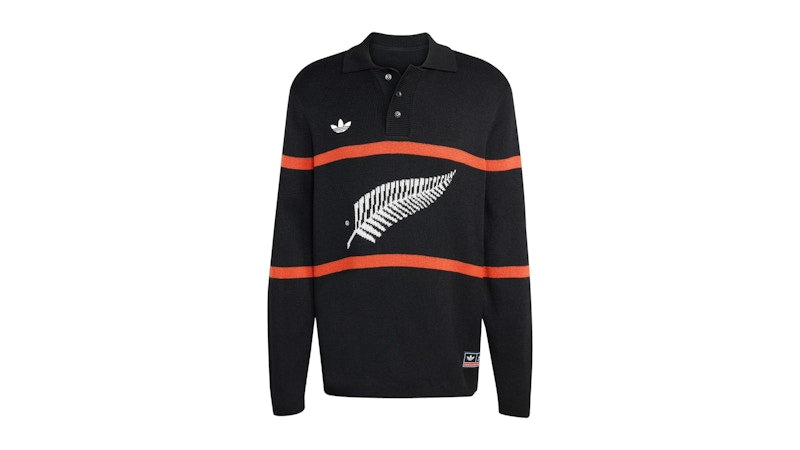 adidas & All Blacks Knitted Polo Black Black