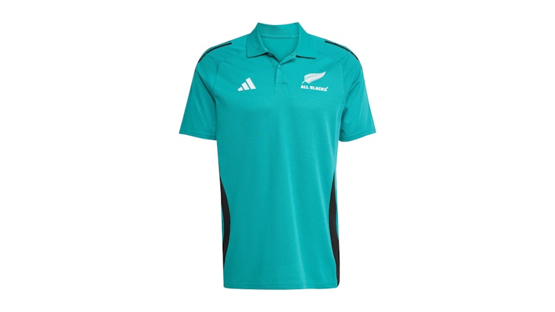 adidas All Blacks Polo Black Pure Teal Aurora Ivy