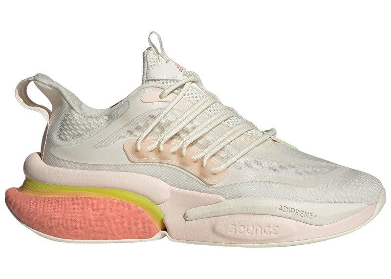 adidas Alphaboost V1 Off White Wonder Clay Lucid Lemon (Women's)