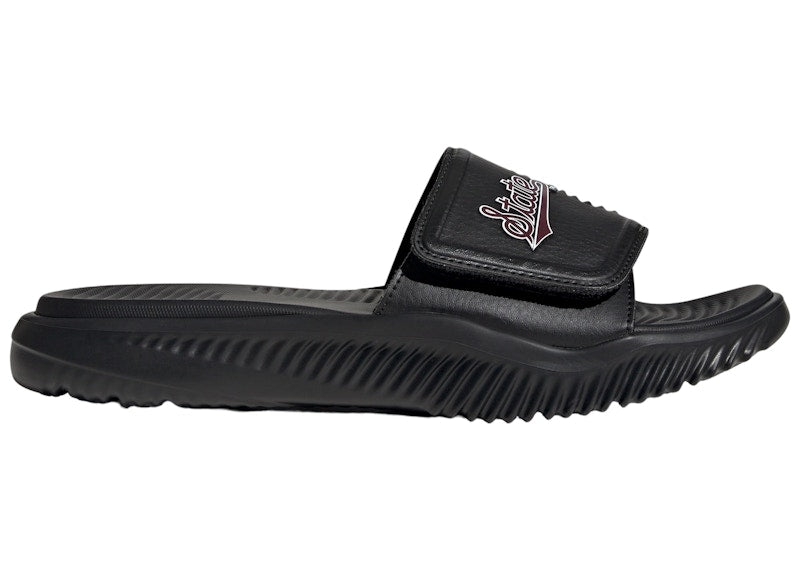 adidas Alphabounce Slide 2.0 Mississippi State Core Black Team Maroon Cloud White