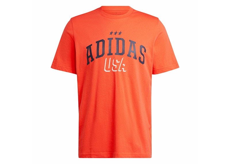 adidas Americana Graphic Tee Bright Red
