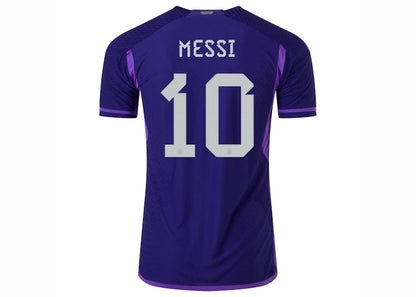 adidas Argentina 2022-23 Messi Away Jersey Legacy Indigo/Purple Rush
