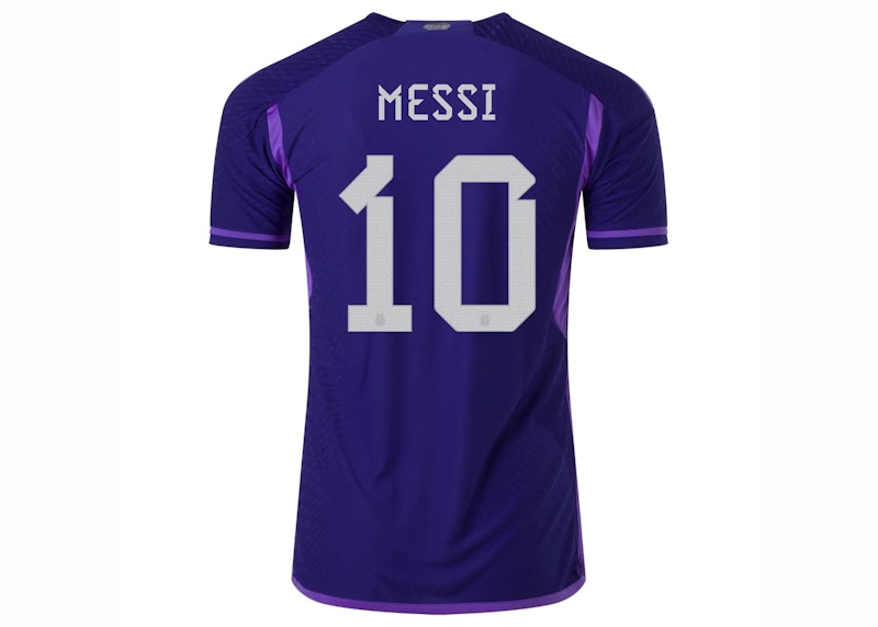 adidas Argentina 2022-23 Messi Away Jersey Legacy Indigo/Purple Rush