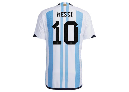 adidas Argentina 2022-23 Authentic Messi Home Jersey White/Light Blue