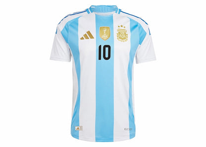 adidas Argentina 2024 Home Authentic Messi Jersey White/Blue Burst