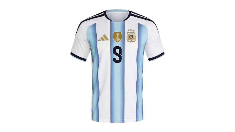 adidas Argentina 2026 Home Alvarez Jersey White Icey Blue
