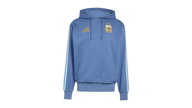adidas Argentina DNA Fleece Hoodie Crew Blue