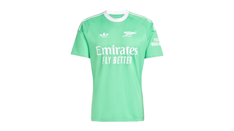 adidas Arsenal 25/26 Third Goalkeeper Jersey Semi Screaming Green White