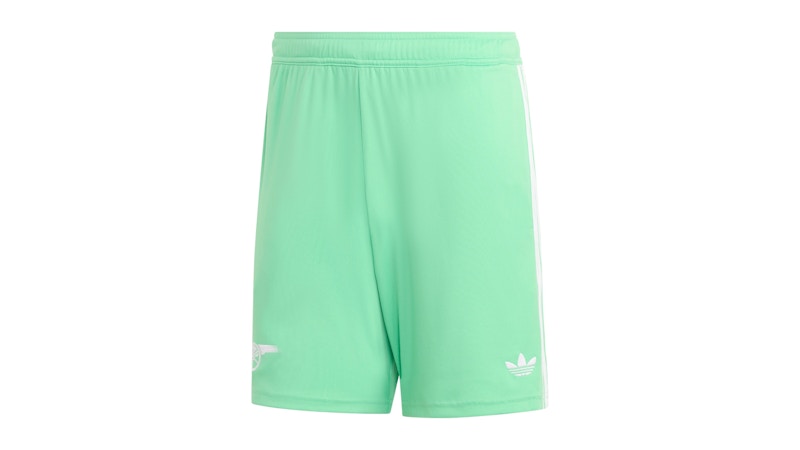 adidas Arsenal 25/26 Third Goalkeeper Shorts Semi Screaming Green White