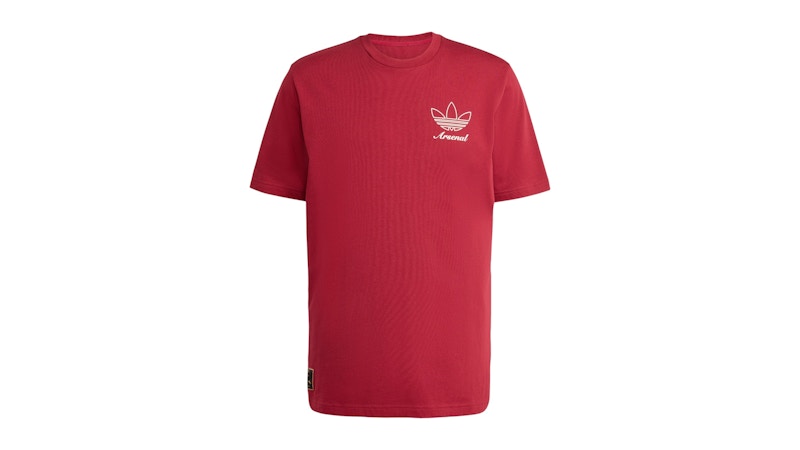 adidas Arsenal Terrace Icons Graphic T-Shirt Team Coll Burgundy 2