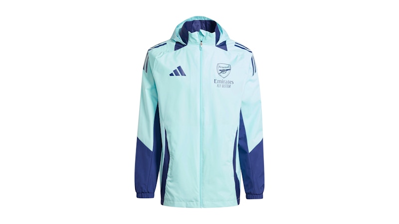 adidas Arsenal Tiro 24 All-Weather Jacket Clear Aqua