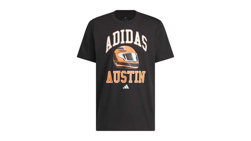 adidas Austin Collegiate Motorsport Graphic T-Shirt Black