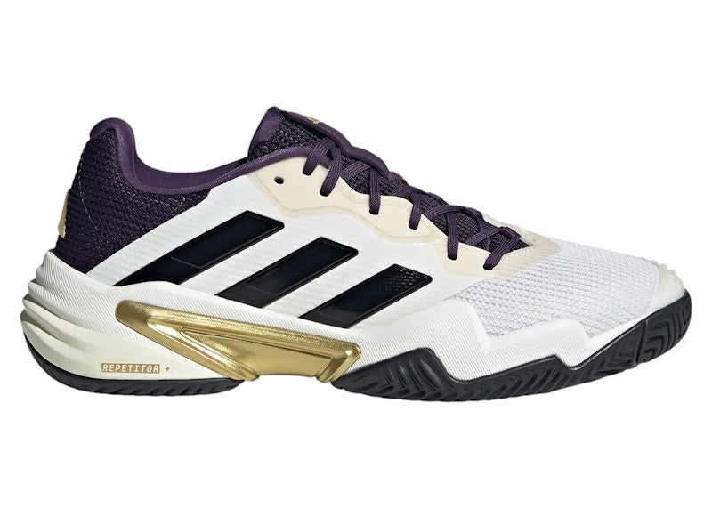 adidas Barricade 13 Core White Core Black Aurora Plum