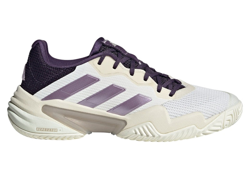 adidas Barricade 13 Core White Powder Plum Aurora Plum (Women's)