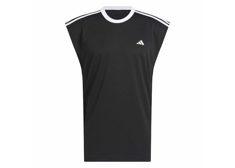 adidas Basketball All-World Sleeveless Tee Black/White