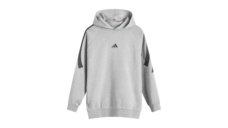 adidas Basketball Hoodie Medium Grey Heather