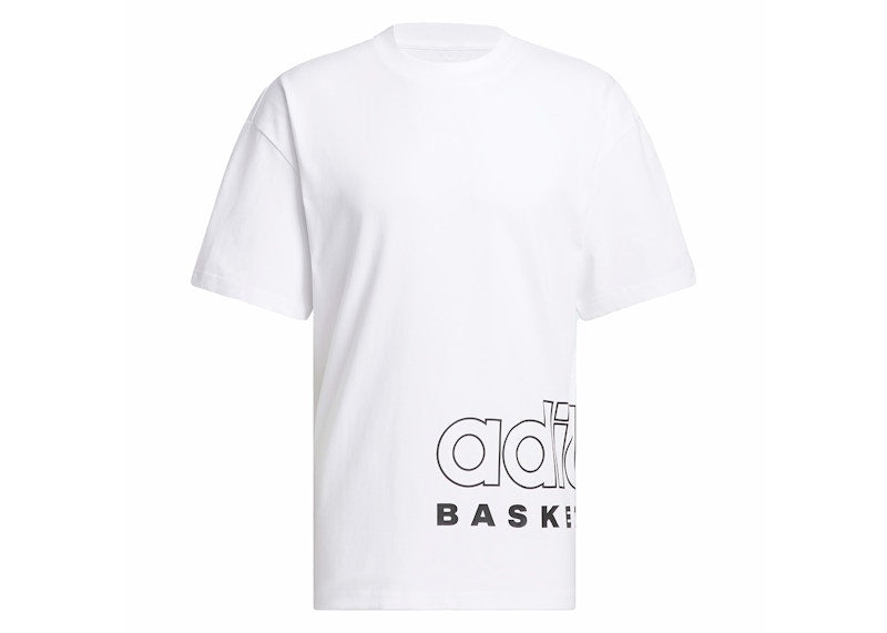 adidas Basketball Select Tee White