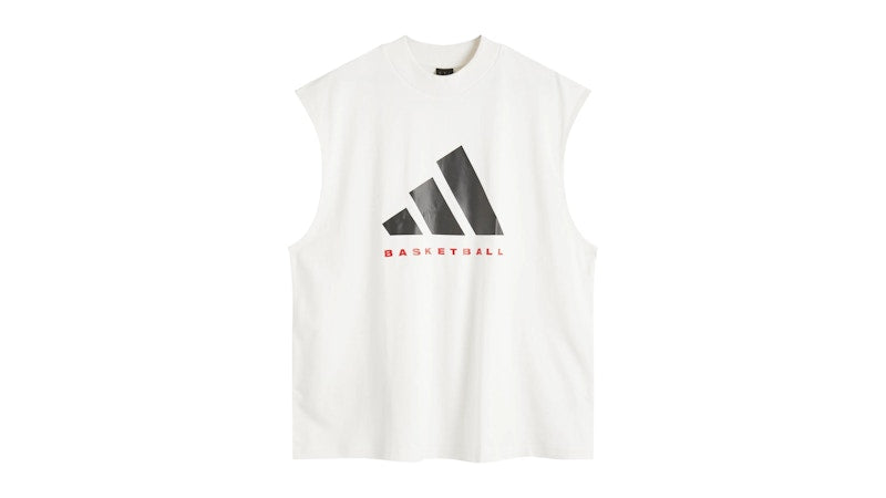 adidas Basketball Sleeveless T-shirt Cloud White F18
