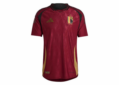 adidas Belgium 2024 Home Authentic Jersey Team Coll Burgundy