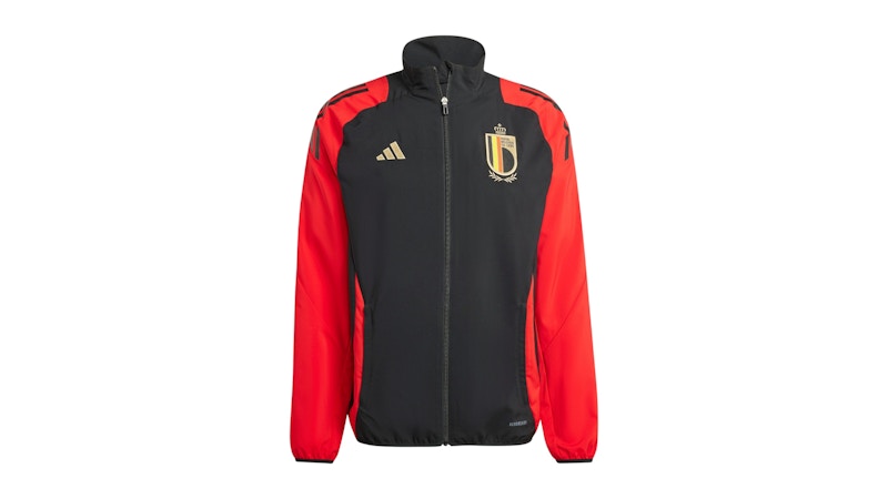 adidas Belgium Tiro 24 Competition Presentation Track Top Black Better Scarlet