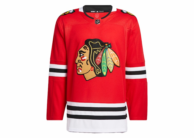 adidas Blackhawks Home Authentic Jersey Red