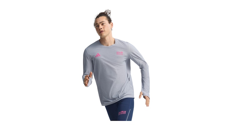 adidas Bmw Berlin-Marathon 2025 Long Sleeve Long-Sleeve Top Halo Silver