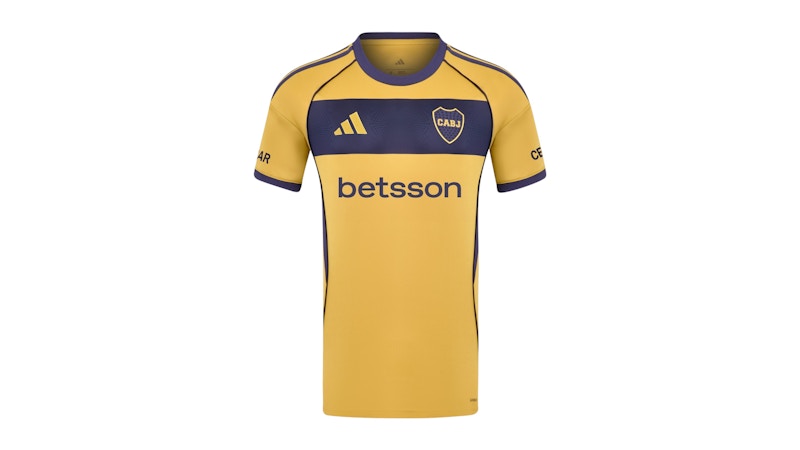 adidas Boca 25/26 Away Jersey Pyrite Shadow Navy Night Navy