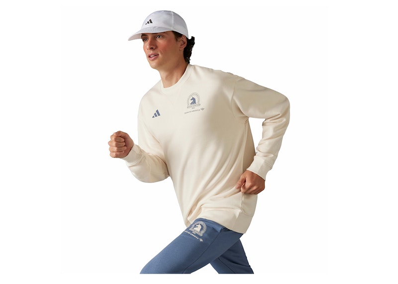 adidas Boston Marathon 2024 Sweatshirt Wonder White