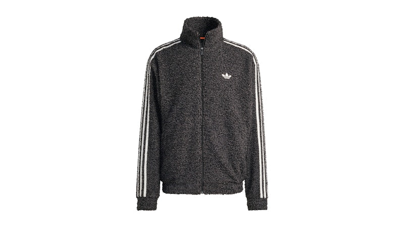 adidas Boucle Firebird Tracktop Black Grey Strata